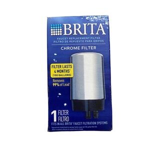 NEW Brita 36310 Faucet Replacement Water Filter Chrome 100 GAL Capacity